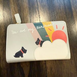 NWT Radley London you are my sunshine Cream Bifold Wallet